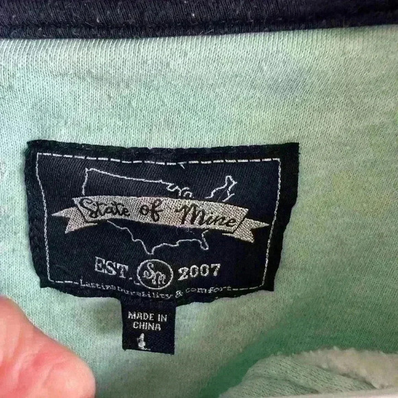 State of Mine - Indiana Mint Green Women’s L Pullover Sweatshirt - Picture 4 of 8